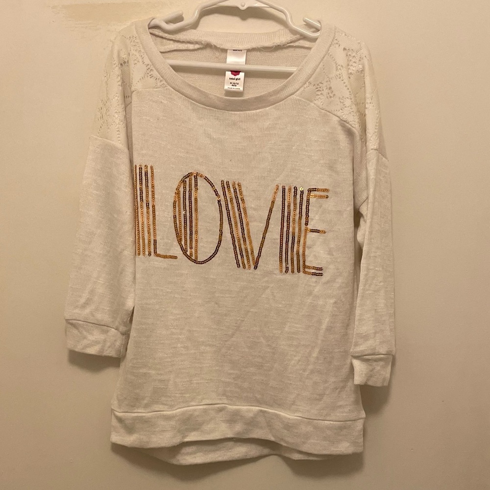 Total girl love sweater